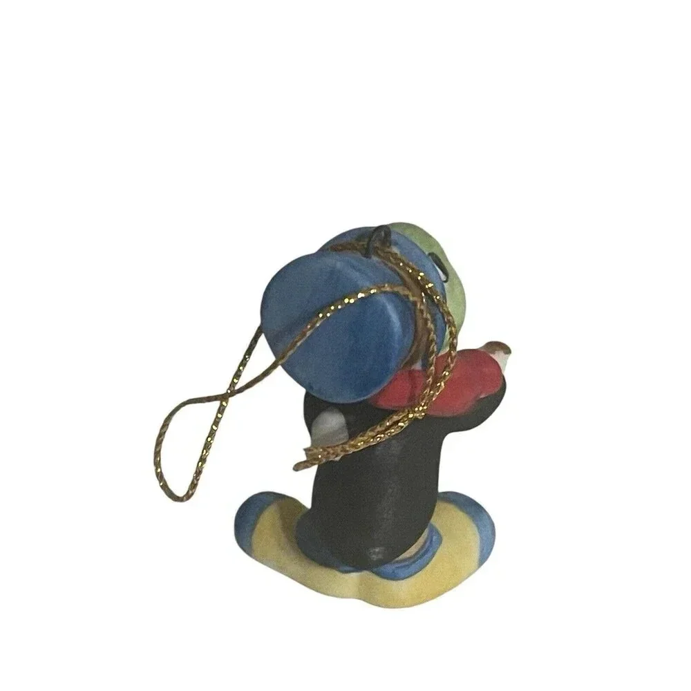 Vintage Disney Jimmy Cricket 2.5” Ceramic Figure Japan Ornament